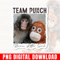 Team Punch Monkey Png, Brave Little Soul, Baby Macaque Photo Graphic Digital Download